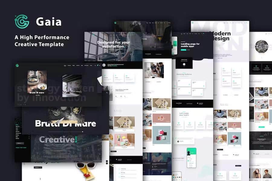 Preview image for Gaia - A High Performance Creative Template