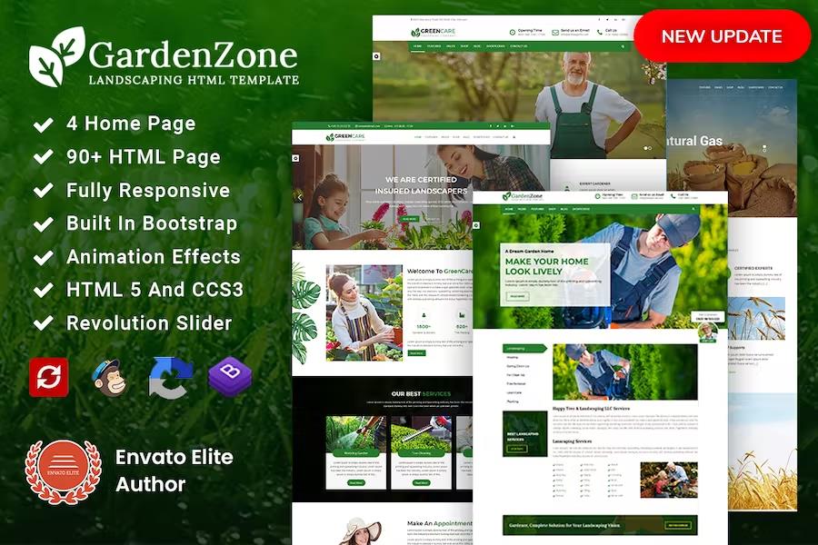 GardenZone - Agriculture, Gardening & Landscaping Responsive HTML Template