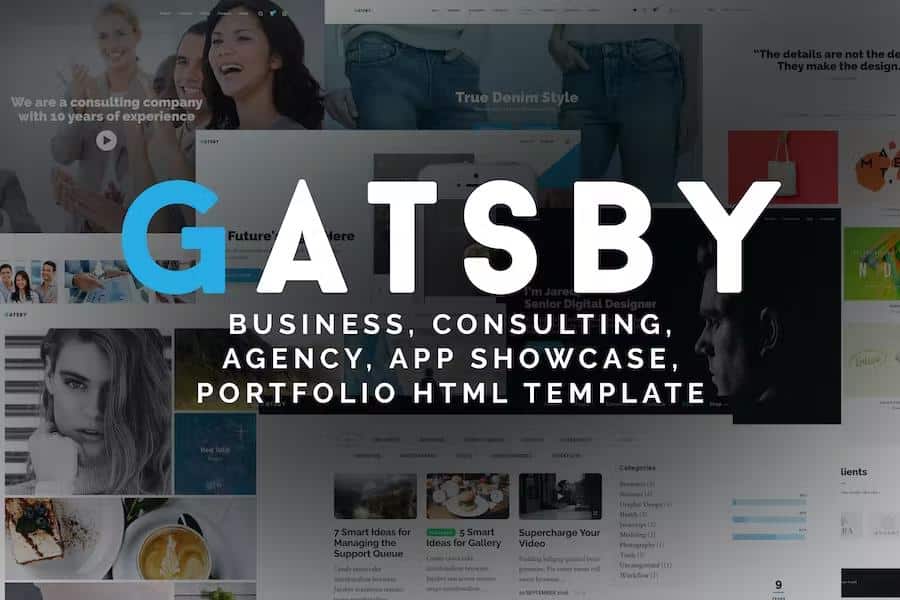 Gatsby - Business, Consulting, Agency, App Showcase, Portfolio HTML Theme