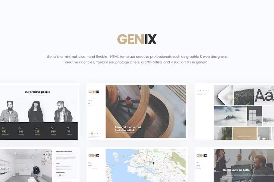 Genix - Creative Portfolio HTML5 Template
