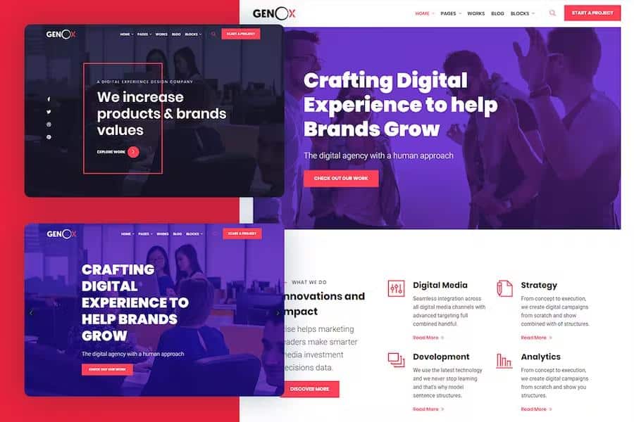 Genox - Creative & Digital Web Agency Multipurpose HTML Template