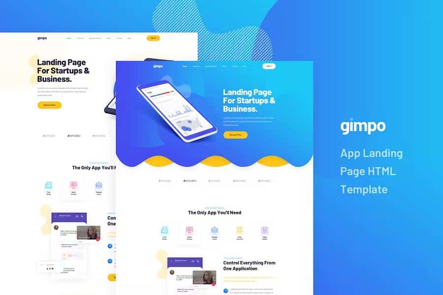 Gimpo - App Landing Page HTML Template