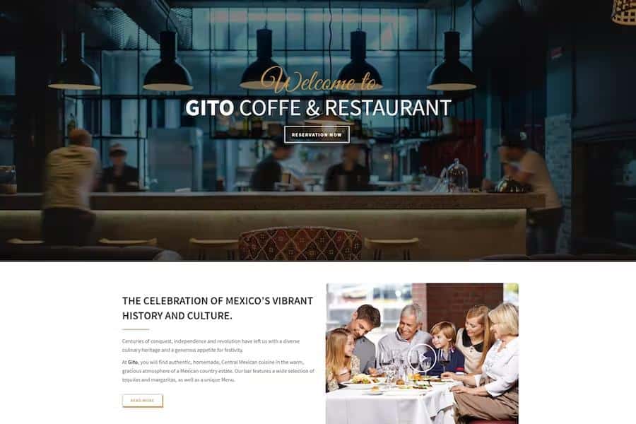 GITO - Cafe & Restaurant Drupal 9 Theme