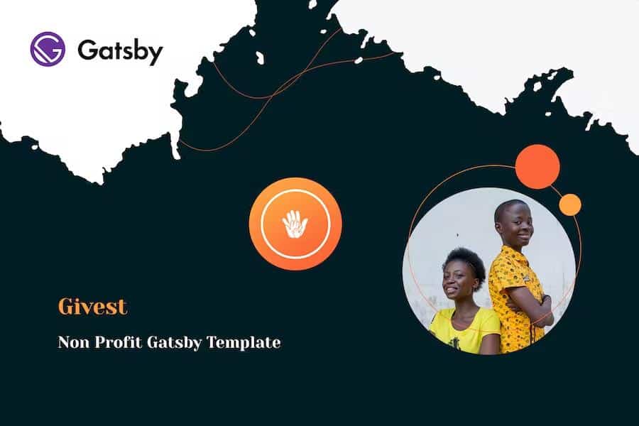 Givest - Non Profit Organization Website Template on React Gatsby