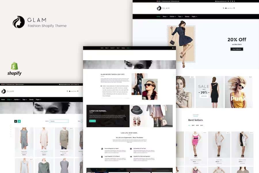 Glam - Minimal Shopify Theme