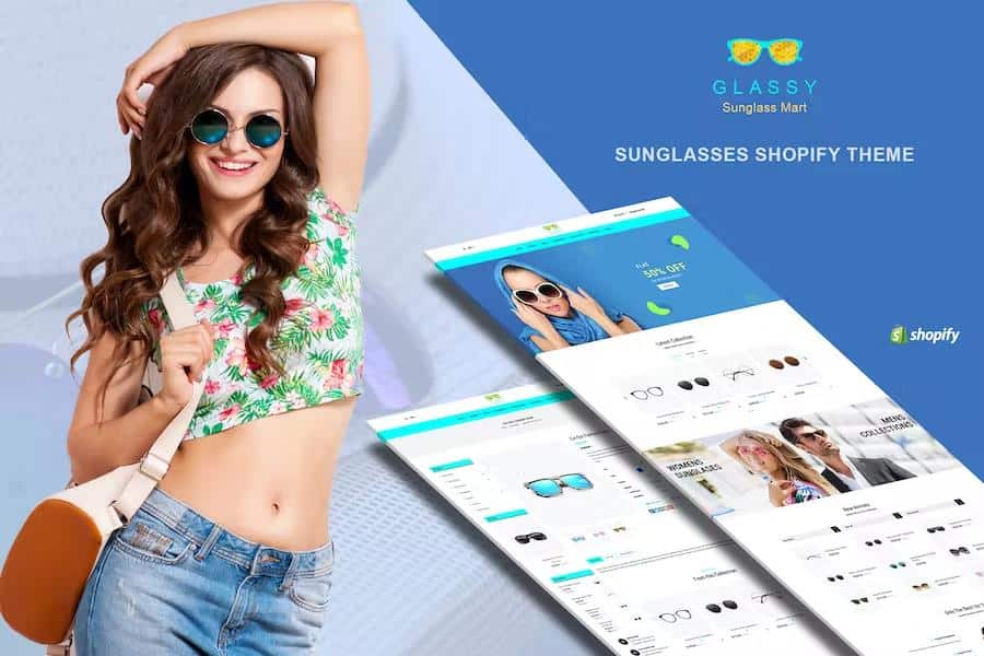Glassy - Sunglass, Luxury Store Shopify Theme