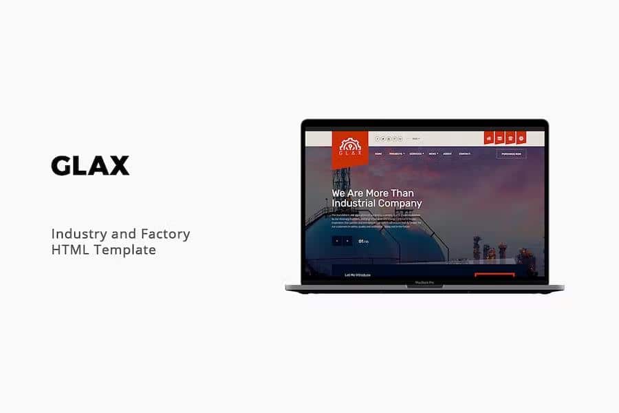 Glax - Industry HTML Template