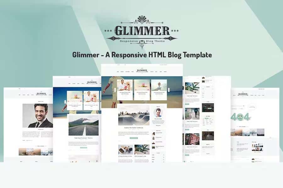 Glimmer - A Responsive HTML Blog Theme