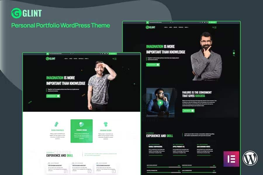 Glint - Personal Portfolio WordPress Theme