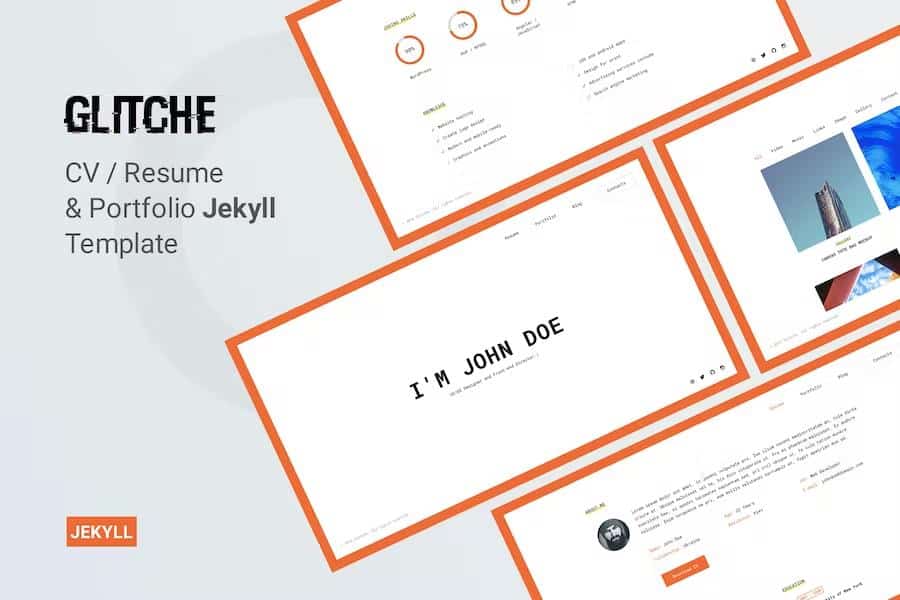 Glitche - CV Resume Template