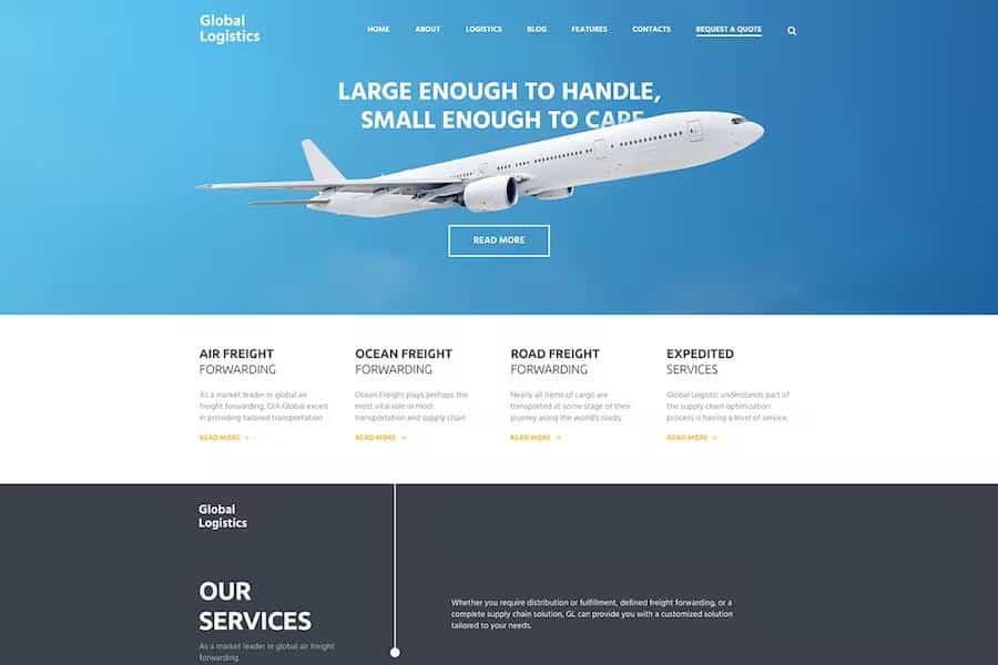 Global Logistics - Transportation HTML Template