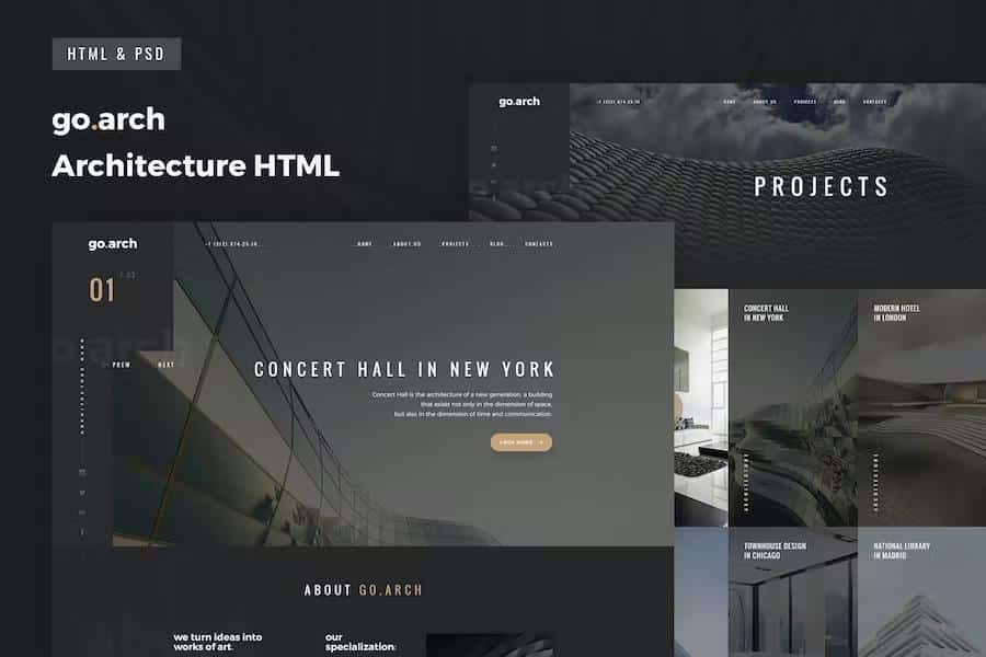 go.arch  - Architecture & Interior Template