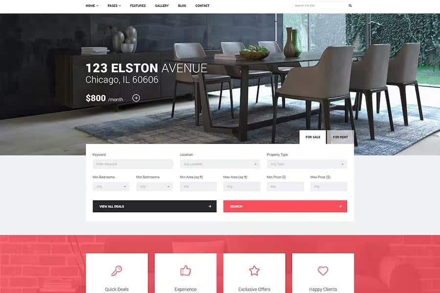 Good Homes - A Contemporary Real Estate WordPress Theme
