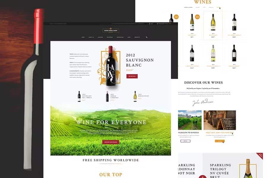 Good Wine - Vineyard & Winery Shop WordPress Theme