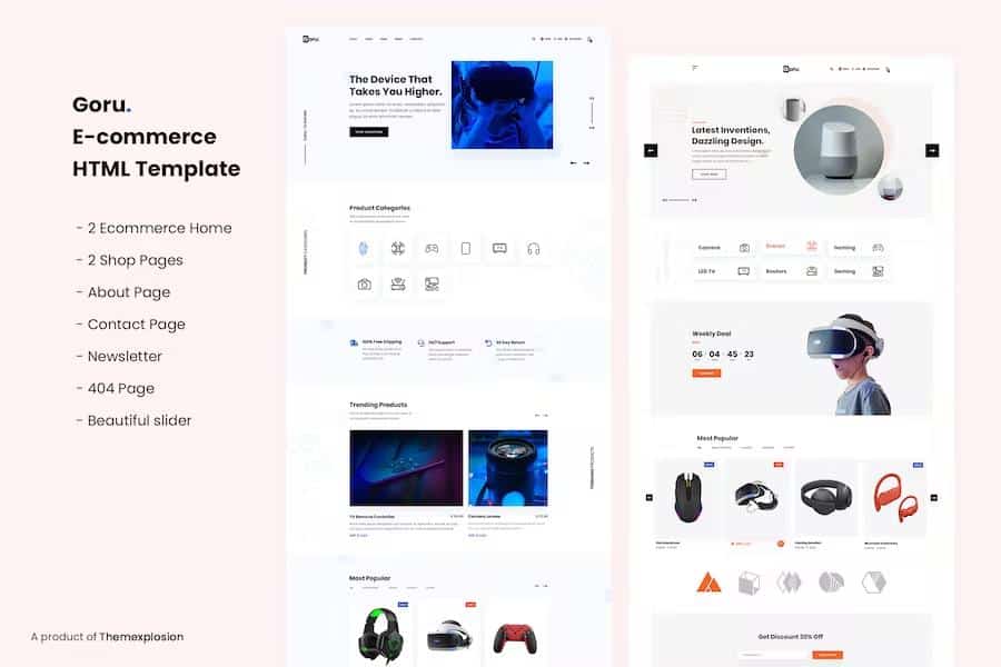 Goru - Electronics eCommerce HTML5 Template
