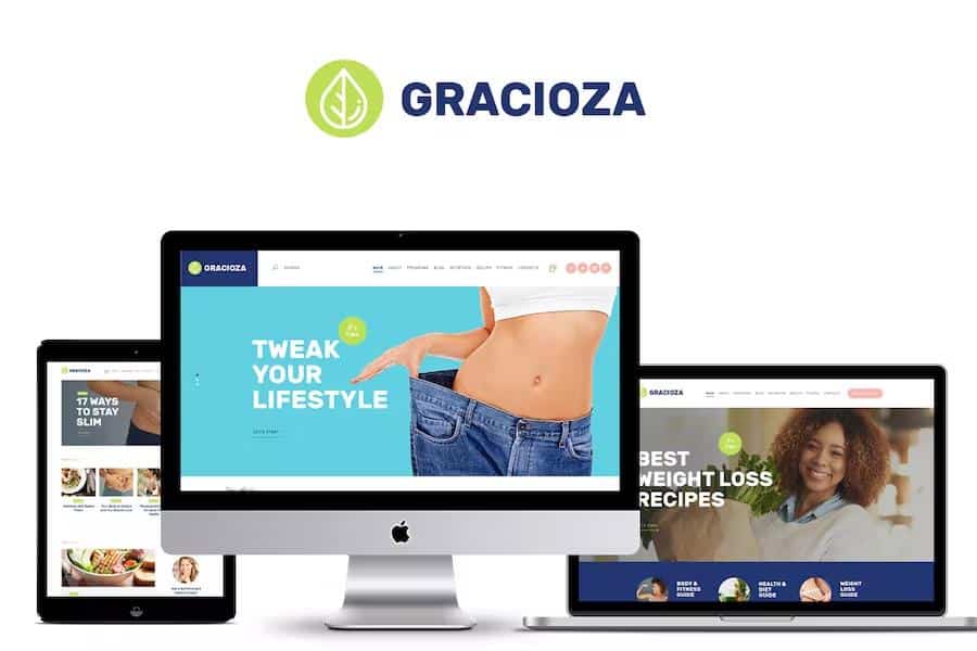 Gracioza - Weight Loss Company & Healthy Blog WordPress Theme