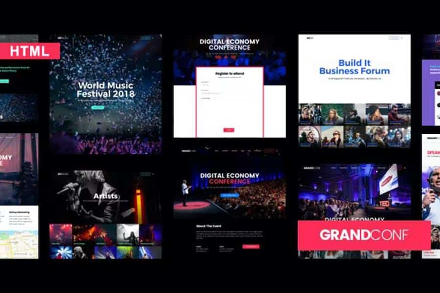 Grand Conference - Event HTML Template