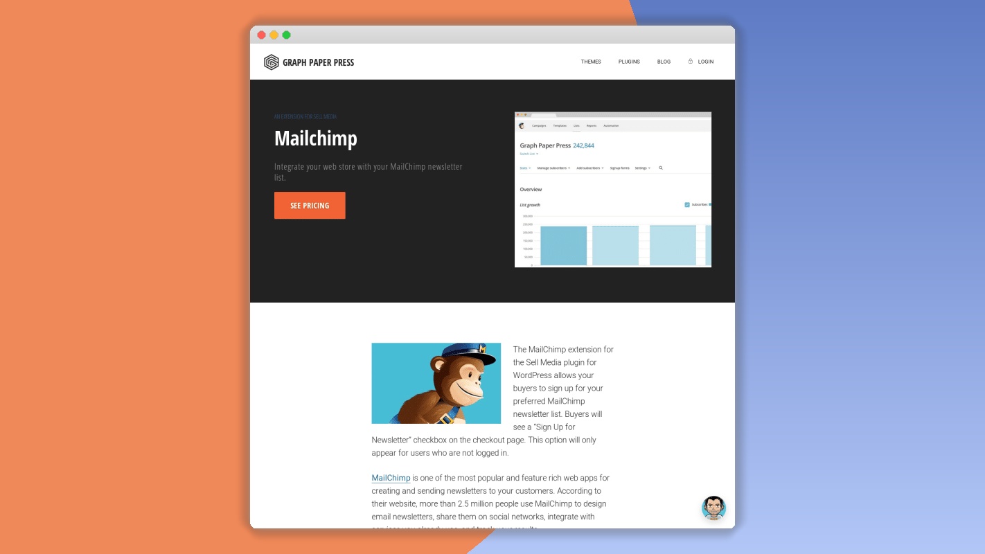Graph Paper Press Sell Media MailChimp Add-On