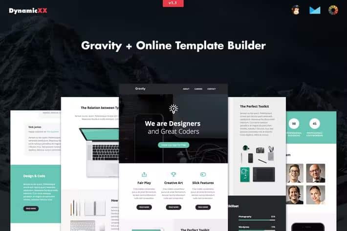 Gravity - Responsive Email + Online Builder
