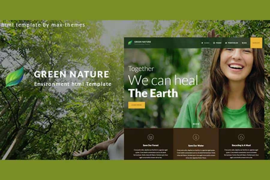 Green Nature - Environmental HTML Template