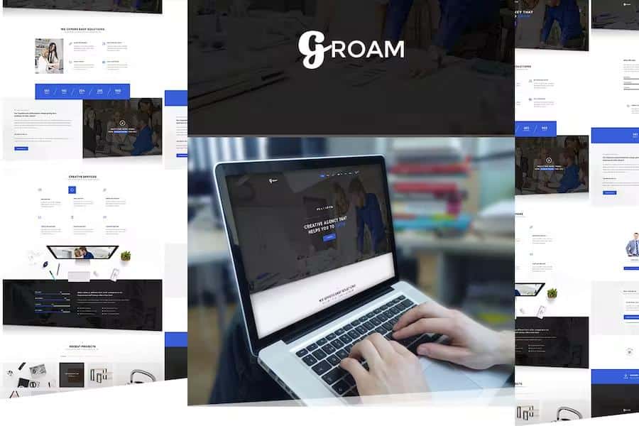 Product preview supplied for GROAM - Multipurpose HTML Template