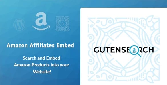 GutenSearch - Amazon Affiliates Products Search and Embed
