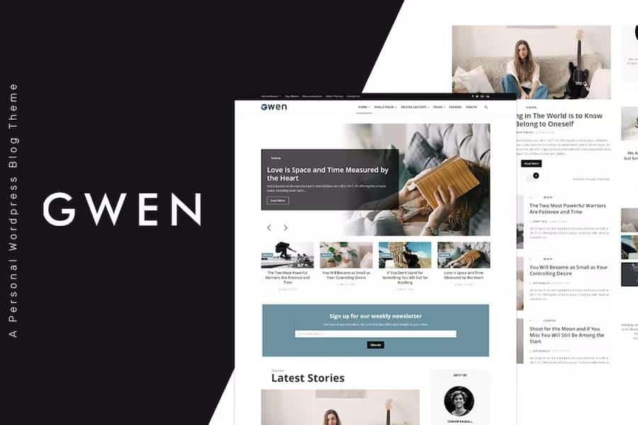 Gwen - Creative Personal WordPress Blog Theme