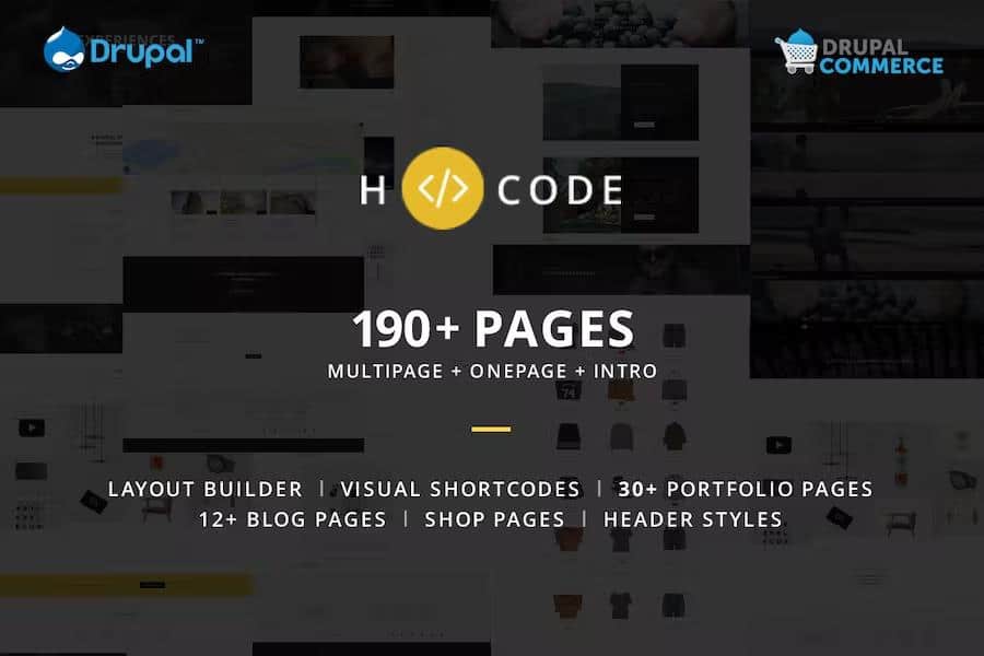 H-code - Multipurpose Commerce Drupal theme
