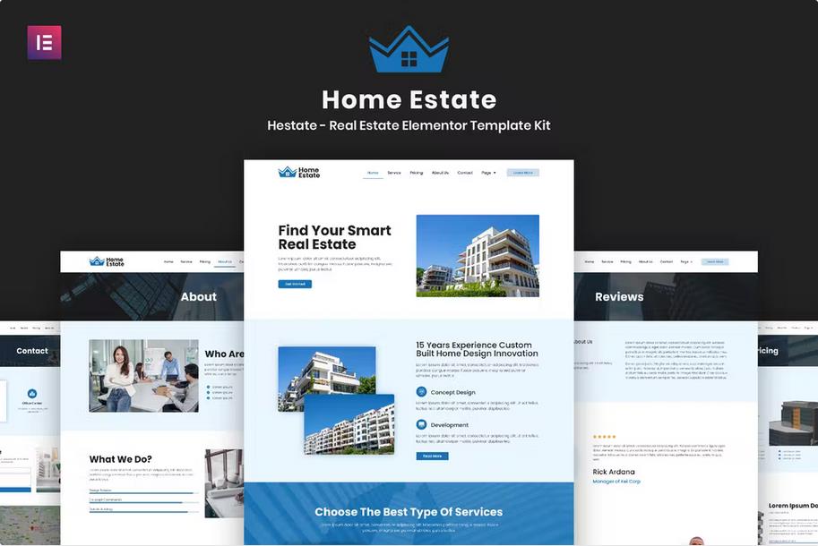 H-Estate - Real Estate Elementor Template Kit product preview