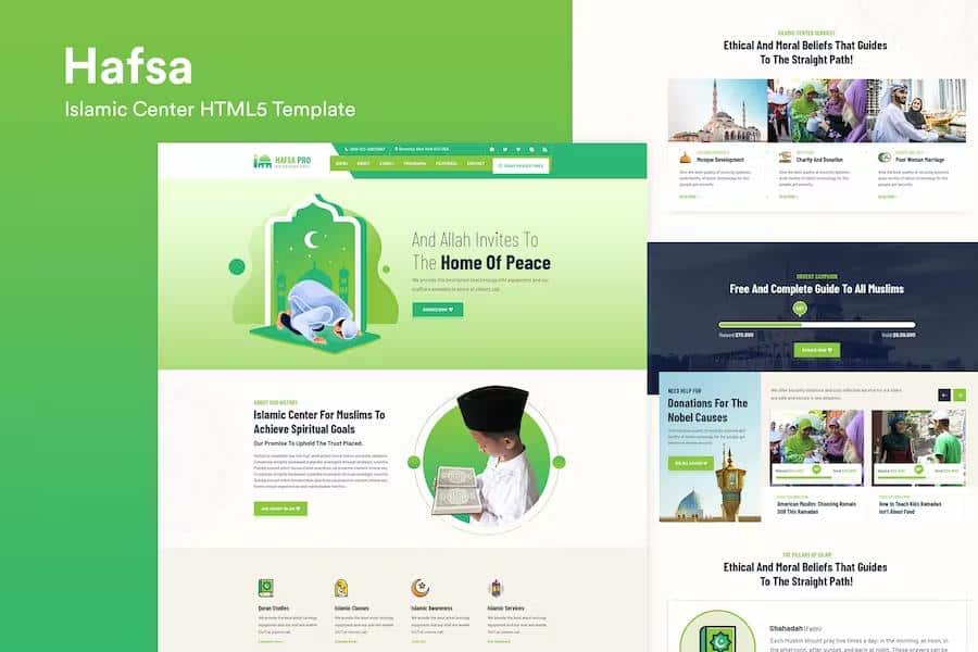 Hafsa - Islamic Center  Responsive HTML5 Template