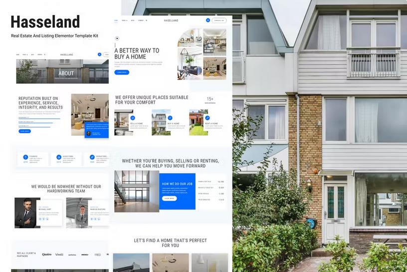 Hasseland - Real Estate Listing Elementor Template Kit
