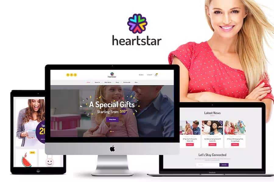 HeartStar - Gift Shop, Party & Event WordPress Theme