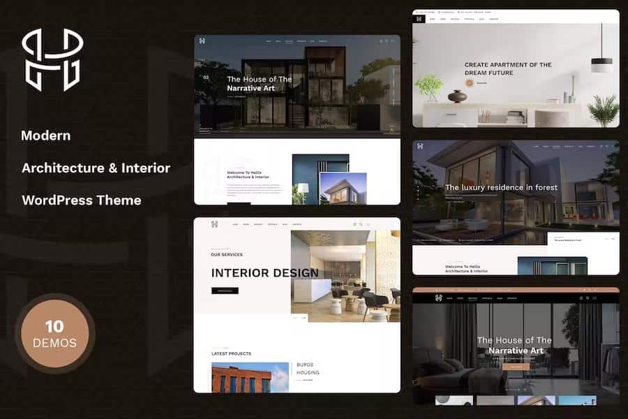 Hellix - Modern Architecture & Interior Design WordPress Theme