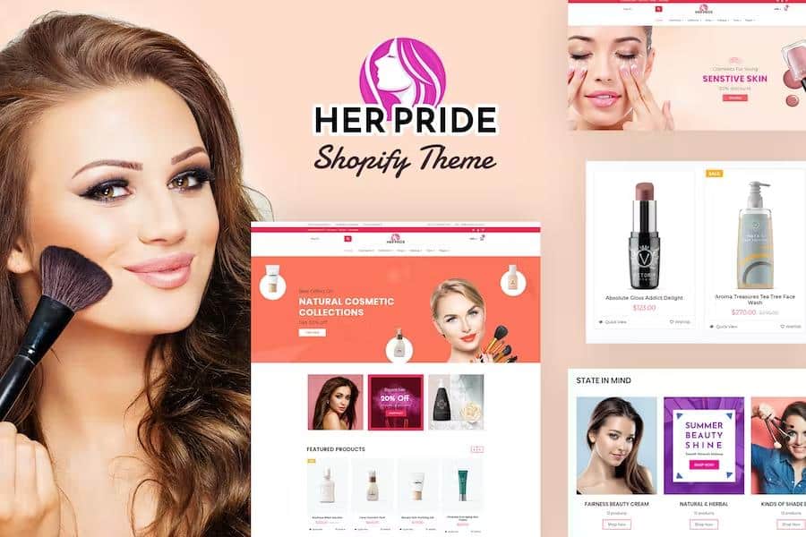 HerPride - SkinCare Shopify Store Theme