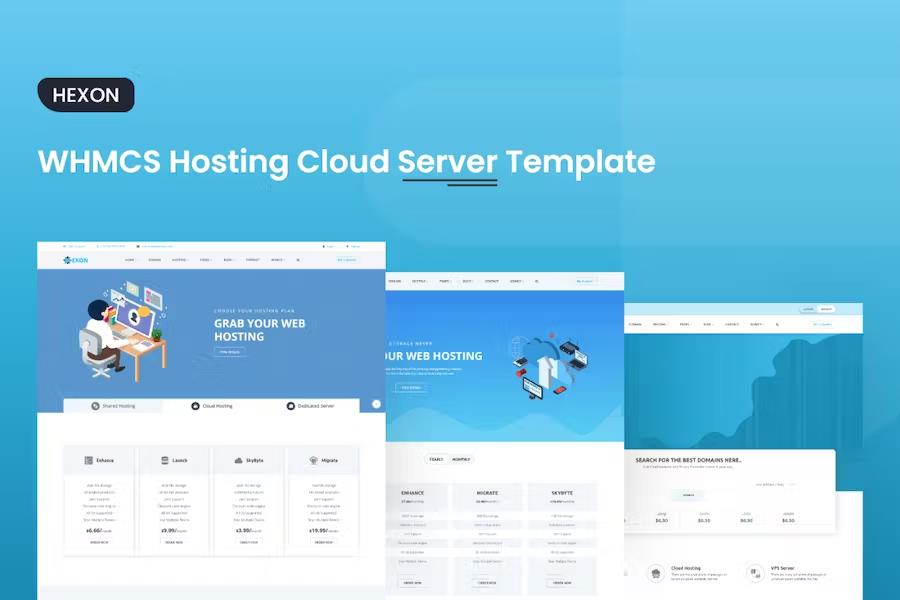 Product preview supplied for HEXON-WHMCS Hosting Cloud Server Template