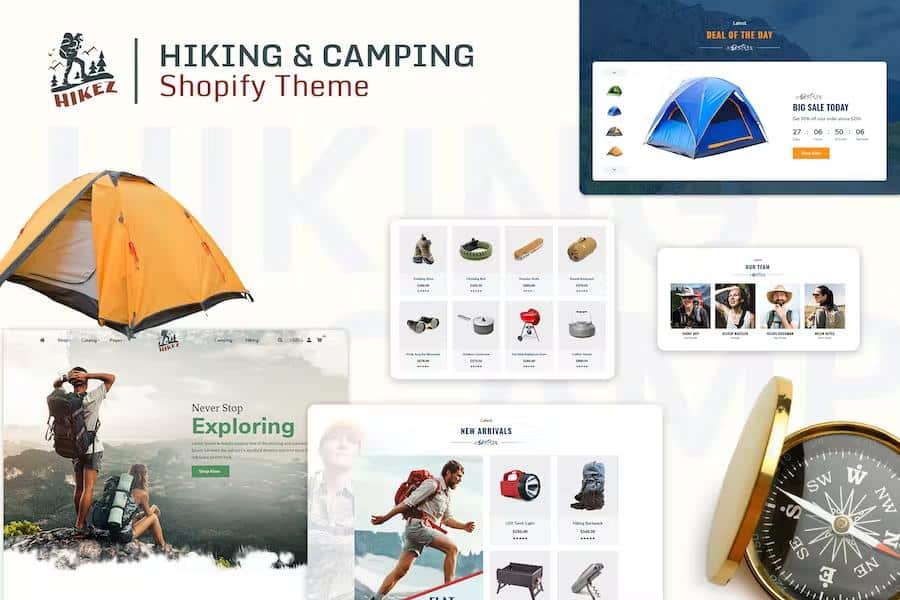 Hikez - Trekking and Hiking Shopify Store