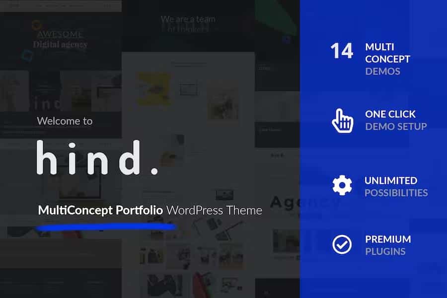 Hind - Multi-Concept Portfolio & Photography WordPress Theme