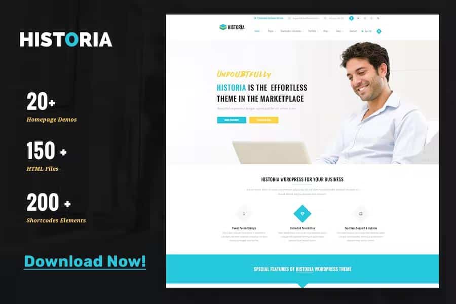 Historia - Responsive Multi-Purpose HTML Template