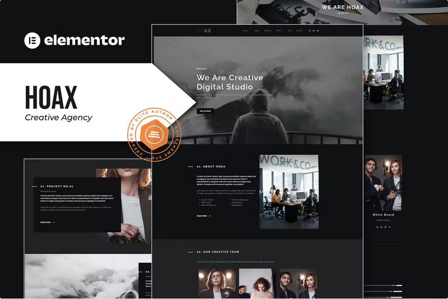 Preview image for Hoax - Creative Agency Elementor Template Kit