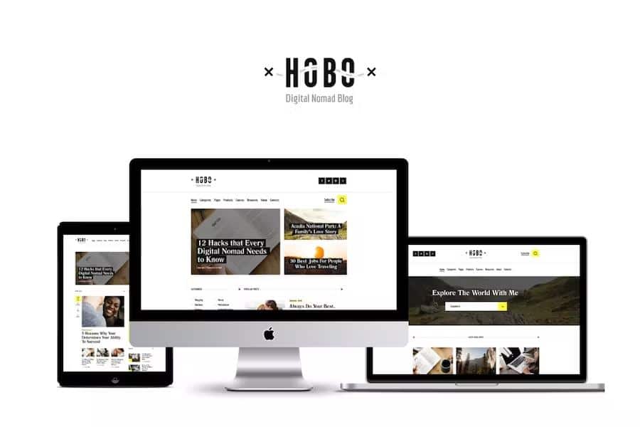 Hobo - Digital Nomad Travel Lifestyle Blog WordPress Theme