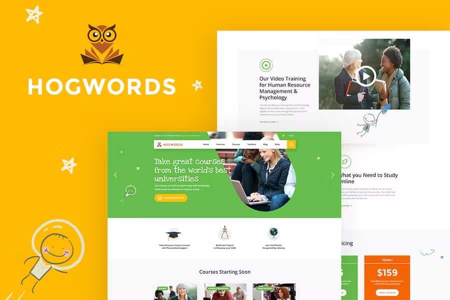 Hogwords - School, University & Education Center WordPress Theme