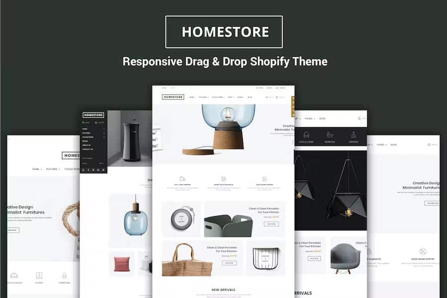 HomeStore - Modern, Minimal & Multipurpose Shopify Theme with Sections