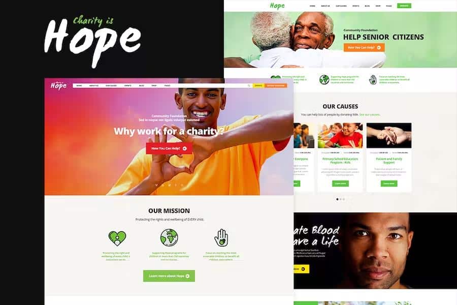 Hope - Non-Profit, Charity & Donations Site Template