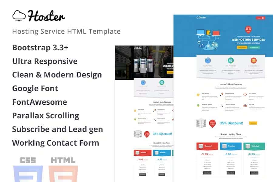 Hoster - Hosting Service HTML Template