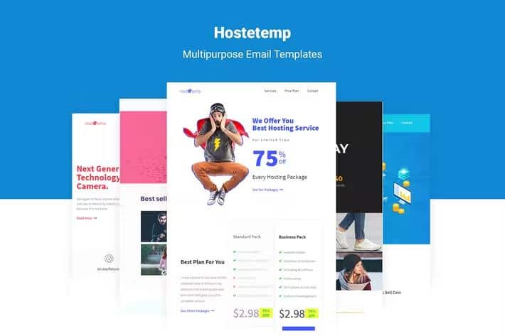 Hostetemp - Multipurpose Email Templates