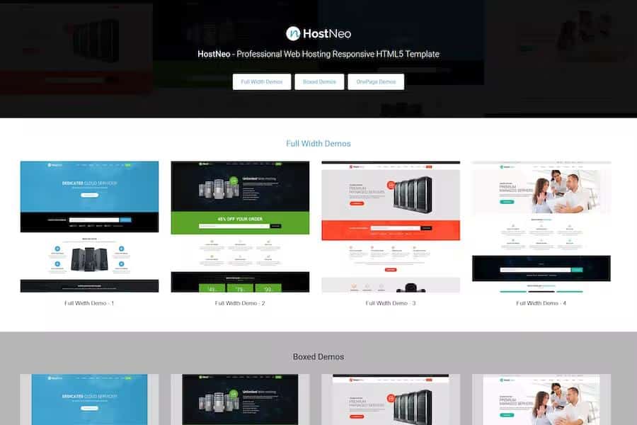 HostNeo - Professional Web Hosting Responsive HTML5 Template