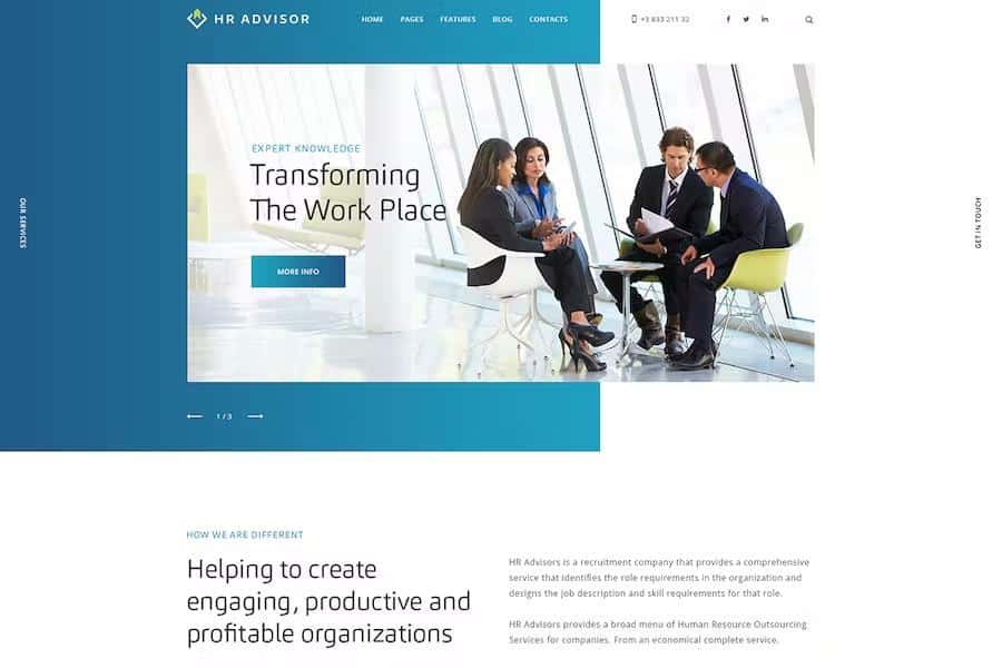 HR Advisor & Business Consulting HTML Template