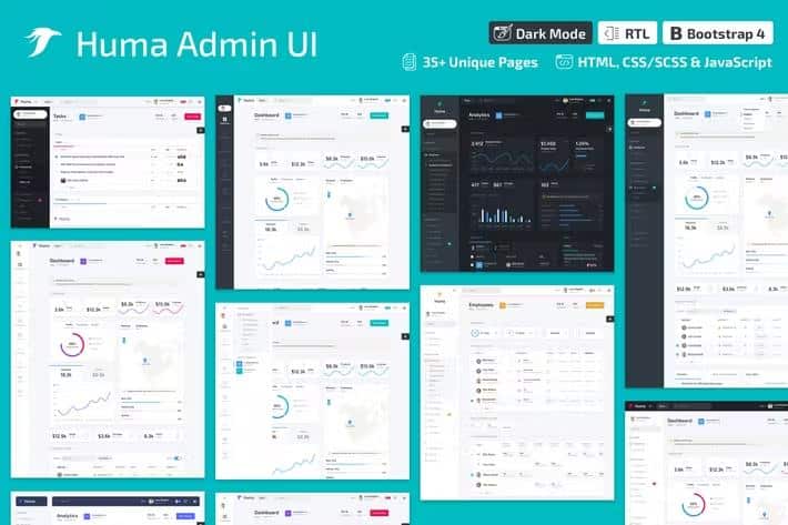 Huma Admin Dashboard PRO - Bootstrap 4 Admin Template