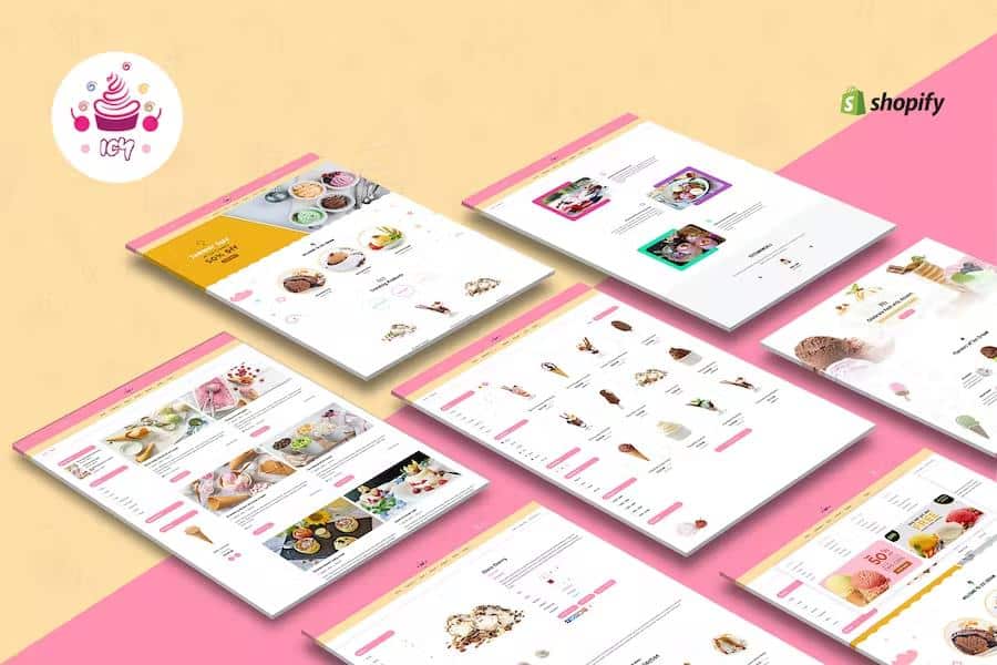 Icy - Shopify Ice Cream, Cake Shop Theme