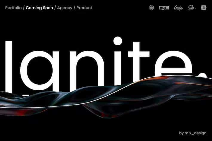 Ignite - Coming Soon and Landing Page Template product preview
